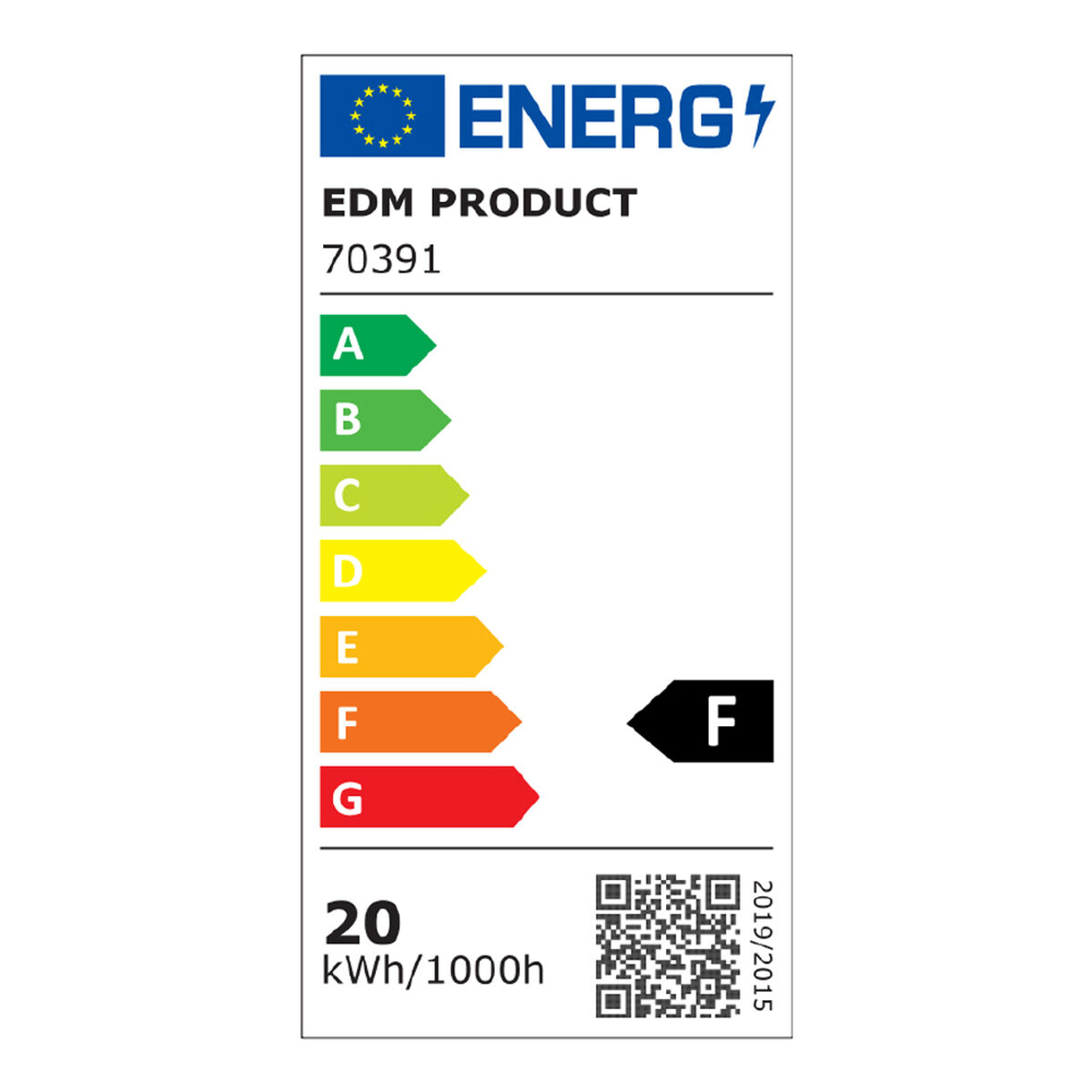 Reflektor projektor EDM 70391 Fehér F 20 W (6400 K)